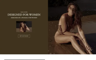 Shopify store for a swim suits store